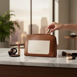 Lanvin Parfums Turkish Airlines Cosmetics Toiletries Pouch Softshell